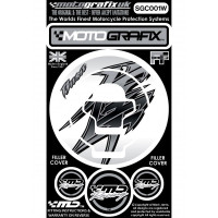 Motografix Filler/Gas cap protection Kawasaki Z models SGC001W Motografix Filler/Gas cap protection Kawasaki Z models SGC001W