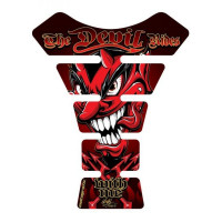 Motografix The Devil Rides With Me Red 3D Gel Tank Pad Protector Motografix The Devil Rides With Me Red 3D Gel Tank Pad Protector