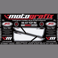 Motografix Stone Chip Protection tail Yamaha YZF R 6 2006-2007 RY007U Motografix Stone Chip Protection tail Yamaha YZF R 6 2006-2007 RY007U