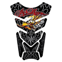 Motografix Mr Meaner Angry Peckerhead Black 3D Gel Tank Pad Protector ST081 Motografix Mr Meaner Angry Peckerhead Black 3D Gel Tank Pad Protector ST081