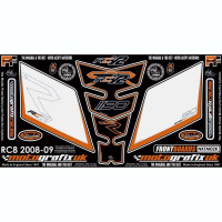 Motografix Steinschlagschutz Set passend für KTM RC 8 NKTM02K Motografix Steinschlagschutz Set passend für KTM RC 8 NKTM02K