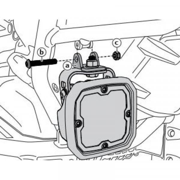 DENALI Sturzbügelleuchten-Montageadapter für ausgewählte BMW Motorräder