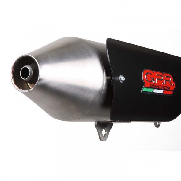 Quadro Qv 3 2018-2020, Power Bomb, Homologated legal slip-on exhaust including removable db killer a