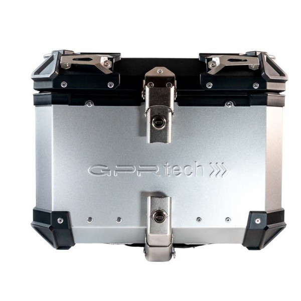 Topcase GPR TECH kompatibel mit Kawasaki Gtr 1400 2010/2014 TOPCASE ALPI-TECH 45 LT. SILBER Topcase