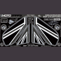 Motografix Fuel Tank Guard Knee Pads Triumph Daytona 675 2009- KT003MJ Motografix Fuel Tank Guard Knee Pads Triumph Daytona 675 2009- KT003MJ