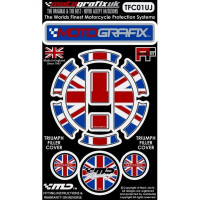 Motografix Filler/Gas cap protection Triumph models TFC01UJ Motografix Filler/Gas cap protection Triumph models TFC01UJ