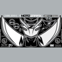 Motografix Fuel Tank Guard Knee Pads KAWASAKI Z1000 2010- KK019WW Motografix Fuel Tank Guard Knee Pads KAWASAKI Z1000 2010- KK019WW