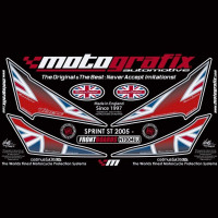 Motografix Stone Chip Protection front Triumph Sprint ST 2005-2009 NT004UJ Motografix Stone Chip Protection front Triumph Sprint ST 2005-2009 NT004UJ