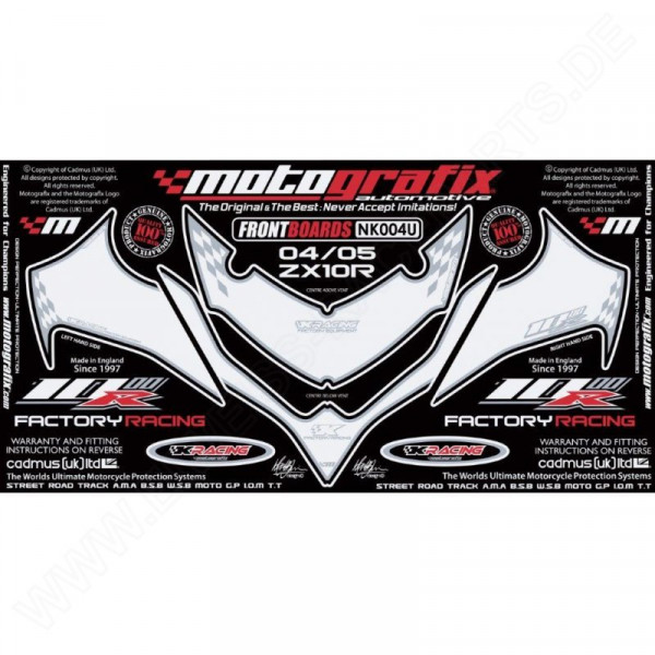 Motografix Stone Chip Protection front Kawasaki ZX-10 R 2004-2005 NK004U