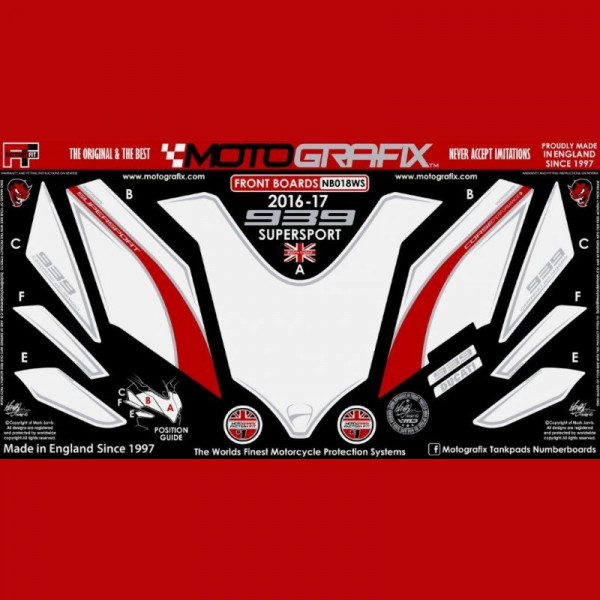 Motografix Stone Chip Protection front Ducati Supersport 939 2017- ND018WS
