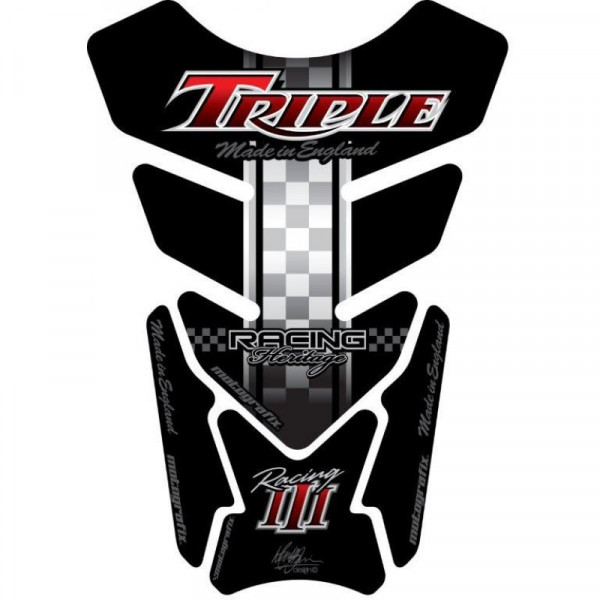 Motografix Triumph Triple Racing 3D Gel Tank Pad Protector TT010KR