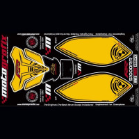 Motografix Tankschutz Knie Pads passend für BMW S1000 RR 2009-2011 Motografix Tankschutz Knie Pads passend für BMW S1000 RR 2009-2011