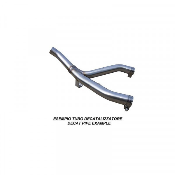 Kawasaki ZX-636 R/RR 2009-2023, Decatalizzatore, Decat pipe Fits both original silencers and GPR pip