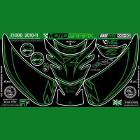 Motografix Fuel Tank Guard Knee Pads KAWASAKI Z1000 2010- KK019G Motografix Fuel Tank Guard Knee Pads KAWASAKI Z1000 2010- KK019G