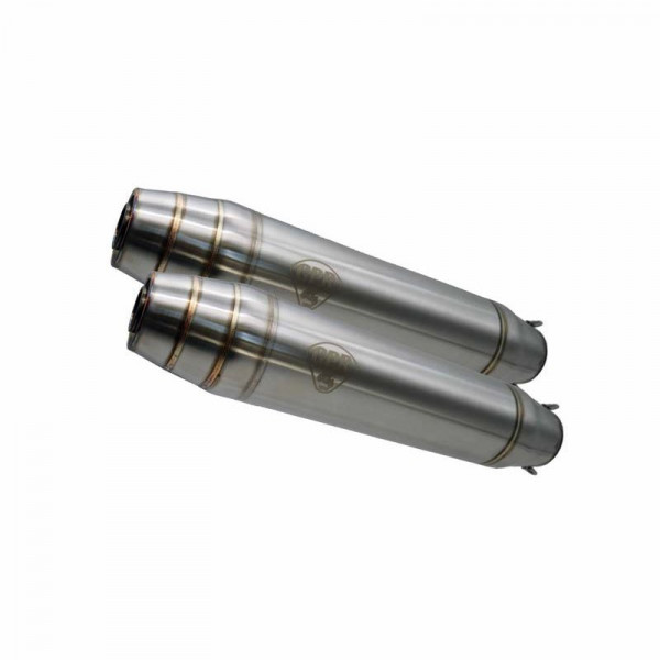 Moto Guzzi Nevada 350 1991-2001, Deeptone Inox Cafè Racer, Dual universal Homologated legal silencer