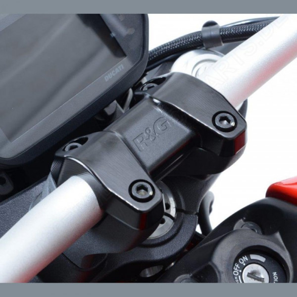 R&G Racing handlebar clamp aluminium "black" Ducati Monster 1200