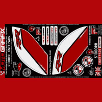 Motografix Tankschutz Knie Pads passend für BMW S 1000 RR 2017-2018 Motografix Tankschutz Knie Pads passend für BMW S 1000 RR 2017-2018