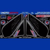 Motografix Fuel Tank Guard Knee Pads Triumph Daytona 675 2009- KT003K Motografix Fuel Tank Guard Knee Pads Triumph Daytona 675 2009- KT003K