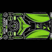 Motografix Fuel Tank Guard Knee Pads KAWASAKI ZX10R 2011-2015 KK016G Motografix Fuel Tank Guard Knee Pads KAWASAKI ZX10R 2011-2015 KK016G