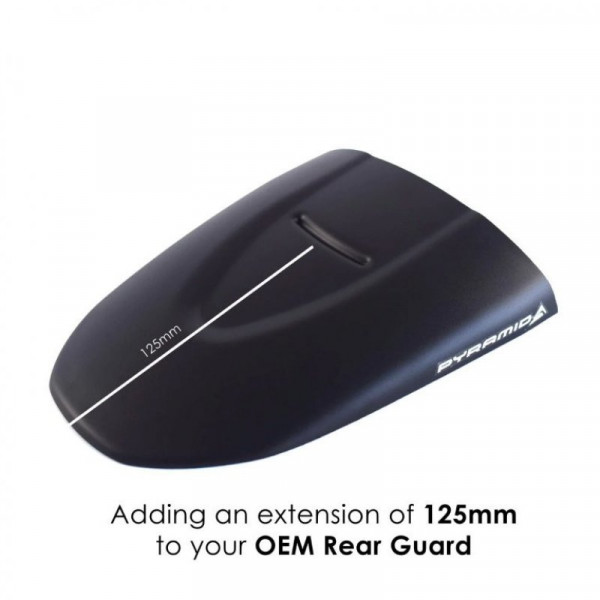 Pyramid Hinterradabdeckung Verlängerung Schwarz Matt passend für Triumph Scrambler 400X ab 2024