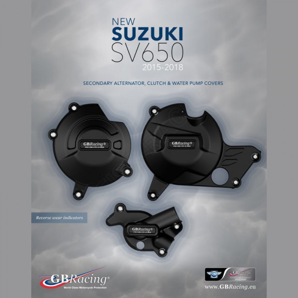 GB Racing Engine Cover Set Suzuki SV 650 2016-