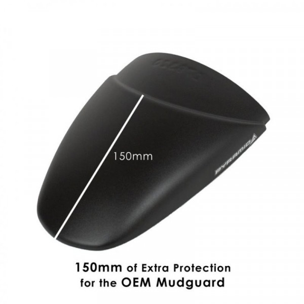 Pyramid Hinterradabdeckung Verlängerung Schwarz Matt KTM 125 | 390 Duke 2024-