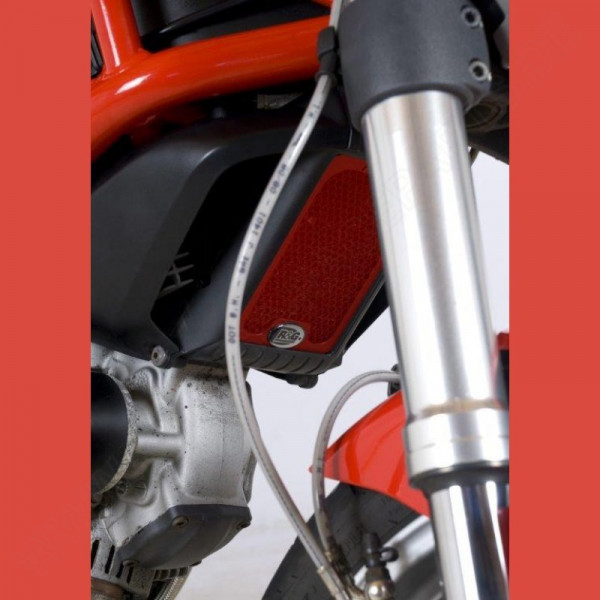 R&G Racing Oil Cooler Guard "RED" Ducati Monster 1100 / EVO