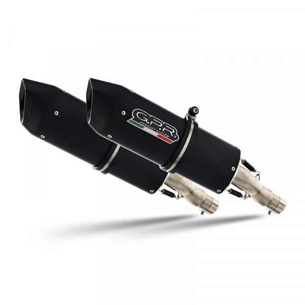 Ducati Monster 400 1993-2000, Furore Nero, Dual Homologated legal slip-on exhaust including removabl