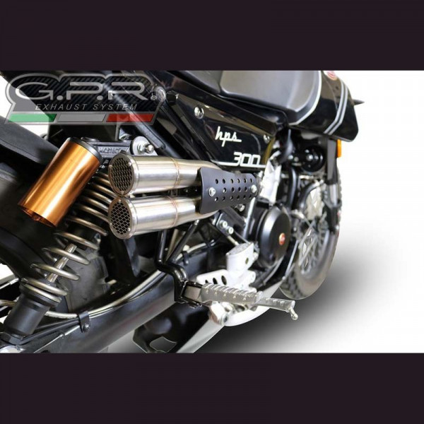 F.B. Mondial Hps 300 2018-2021, F205, Homologated legal slip-on exhaust including removable db kille