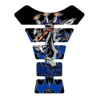 Motografix Mad Az F**K Gashead Blue 3D Gel Tank Pad Protector Motografix Mad Az F**K Gashead Blue 3D Gel Tank Pad Protector