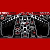 Motografix Tankschutz Knie Pads passend für Yamaha FZ8 N 2010 Motografix Tankschutz Knie Pads passend für Yamaha FZ8 N 2010