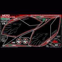 Motografix Tankschutz Knie Pads passend für Aprilia Tuono V4 2011-2014 Motografix Tankschutz Knie Pads passend für Aprilia Tuono V4 2011-2014