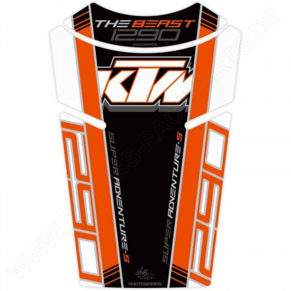 Motografix KTM 1290 Super Adventure Factory 3D Gel Tank Pad Protector TKTM03WOK
