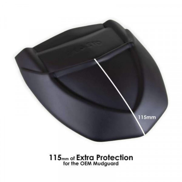 Pyramid Hinterradabdeckung Verlängerung Schwarz Matt passend für Yamaha MT-09 / XSR 900