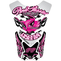 Motografix Pink Pussies I Wanna Come First White / Pink 3D Gel Tank Pad Protector ST085 Motografix Pink Pussies I Wanna Come First White / Pink 3D Gel Tank Pad Protector ST085