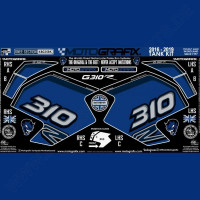 Motografix Tankschutz Knie Pads passend für BMW G310R 2016- KB025BK Motografix Tankschutz Knie Pads passend für BMW G310R 2016- KB025BK