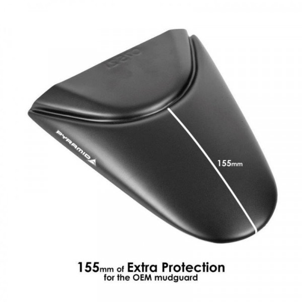 Pyramid Hinterradabdeckung Verlängerung Schwarz Matt passend für Ducati Multistrada V4 2021-2023