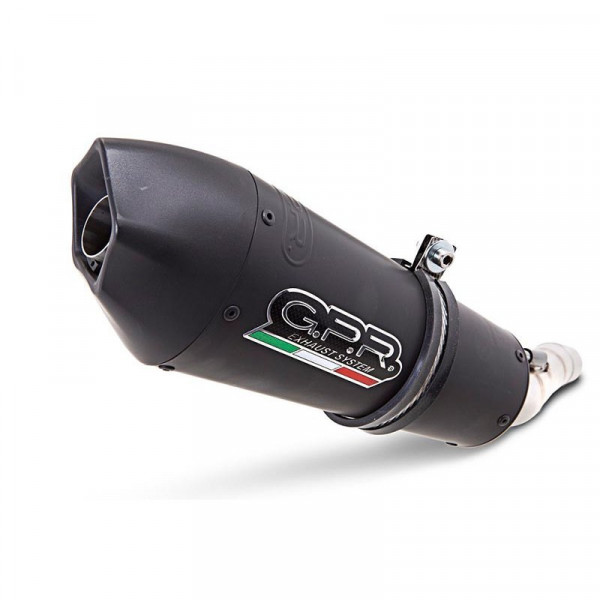 GPR Exhaust System Gilera Gp 800 2in1 2008/2013 Homologated silencer with mid-full line Gpe Ann. Bl