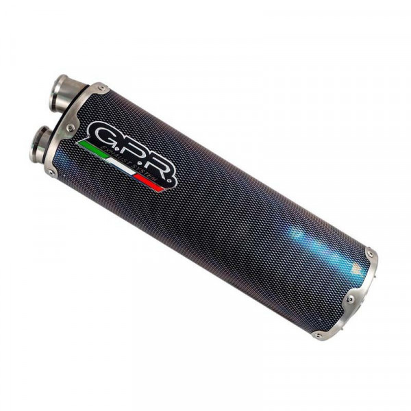 Ktm Duke 890 2021-2023, Dual Poppy, Homologated legal slip-on exhaust including removable db killer