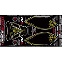 Motografix Tankschutz Knie Pads passend für BMW S1000 RR 2009-2011 Motografix Tankschutz Knie Pads passend für BMW S1000 RR 2009-2011