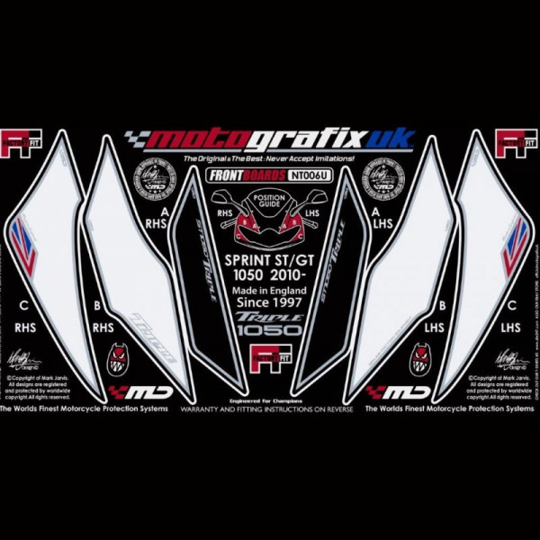 Motografix Stone Chip Protection front Triumph Sprint GT 20101- NT006U