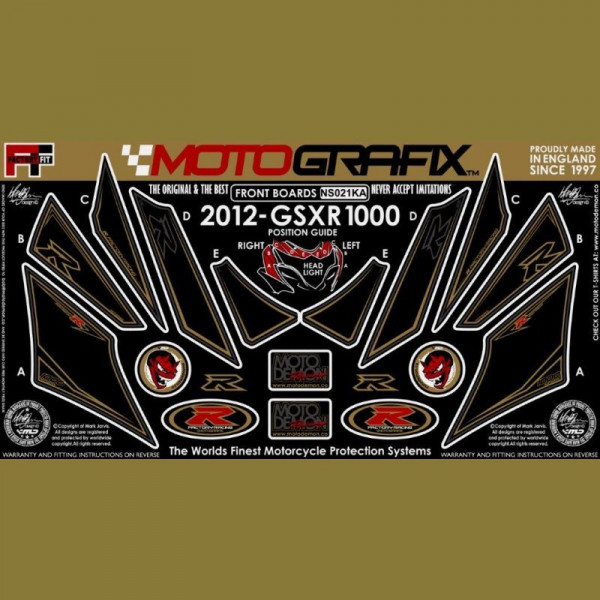 Motografix Steinschlagschutz vorn Suzuki GSX-R 1000 2012- NS021KA