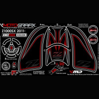 Motografix Fuel Tank Guard Knee Pads KAWASAKI Z1000 2010- KK020K Motografix Fuel Tank Guard Knee Pads KAWASAKI Z1000 2010- KK020K