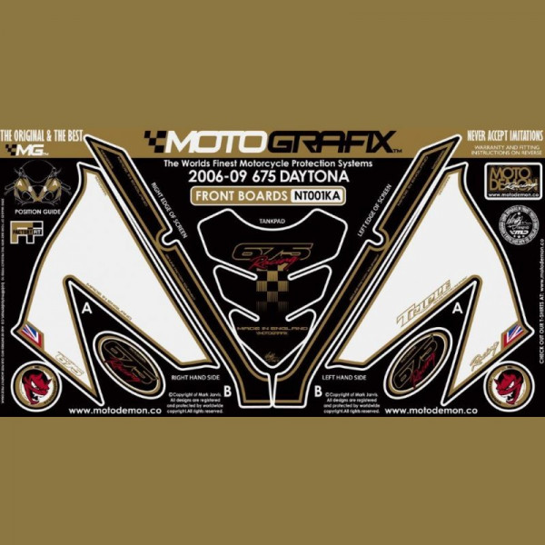 Motografix Stone Chip Protection Kit Triumph Daytona 675 2006-2008 NT001KA