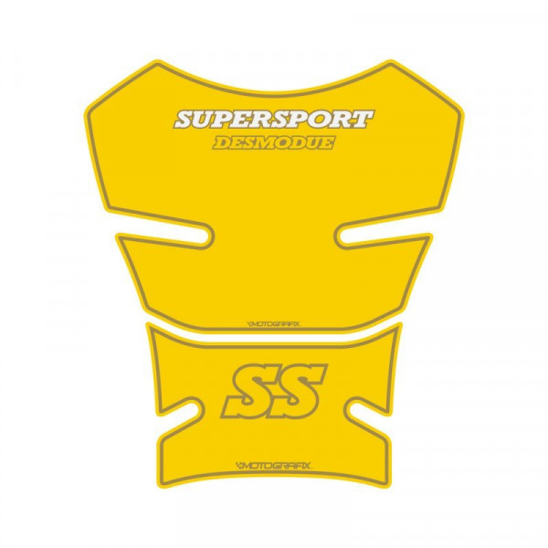 Ducati SS Supersport Yellow 3D Gel Tank Pad Protector Motografix TD023Y