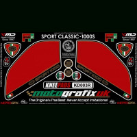 Motografix Tankschutz Knie Pads passend für Ducati Sport Classic 1000 / S Motografix Tankschutz Knie Pads passend für Ducati Sport Classic 1000 / S