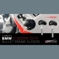 GB Racing Bullet Frame Slider Set fits BMW S 1000 RR 2019 - Race GB Racing Bullet Frame Slider Set fits BMW S 1000 RR 2019 - Race