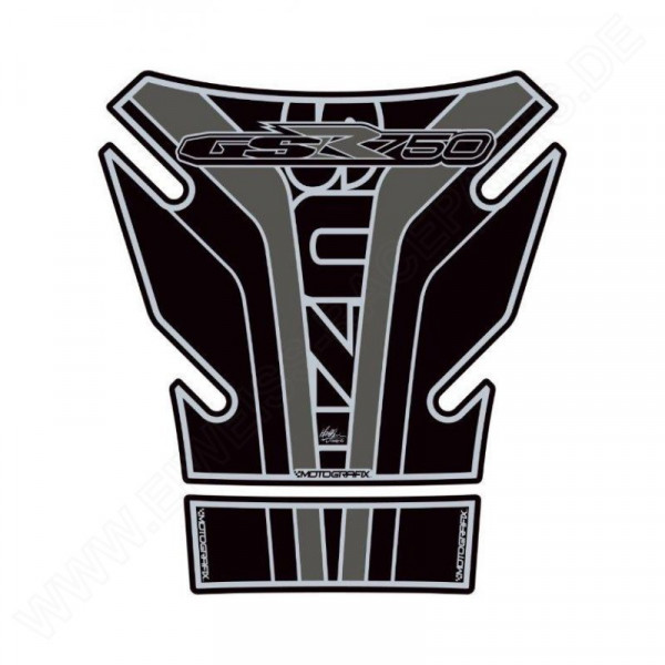 Motografix Suzuki GSR 750 3D Gel Tank Pad Protector TS027KK