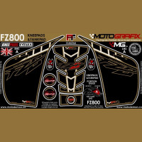 Motografix Tankschutz Knie Pads passend für Yamaha FZ8 N 2010 Motografix Tankschutz Knie Pads passend für Yamaha FZ8 N 2010