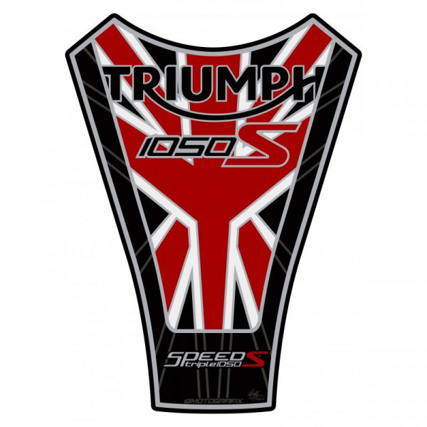 Motografix Triumph Speed Triple 1050 S 3D Gel Tank Pad Protector TT036RK